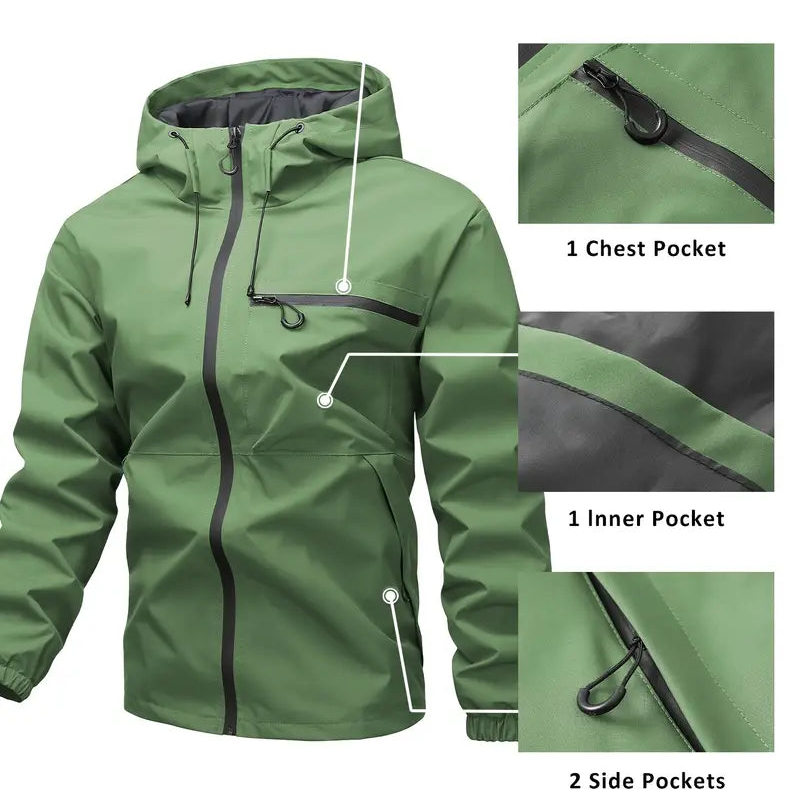 🔥LAST DAY SALE- 50% OFF⛰️Outdoor Sports Solid Color Jacket For Men