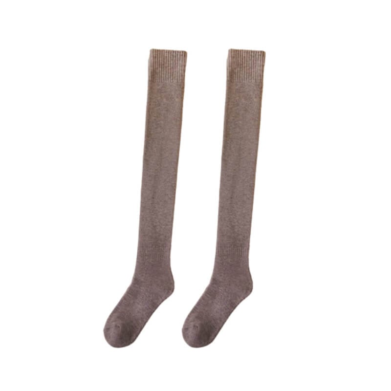 Women's Thermal Winter Fleece over Knee Socks