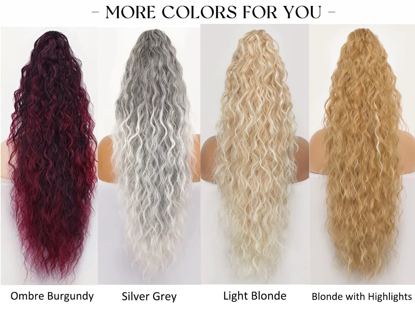 🩷LAST DAY PROMOTION - 50%OFF😍Curly Wavy Frizzy Hair Extension with Ponytail