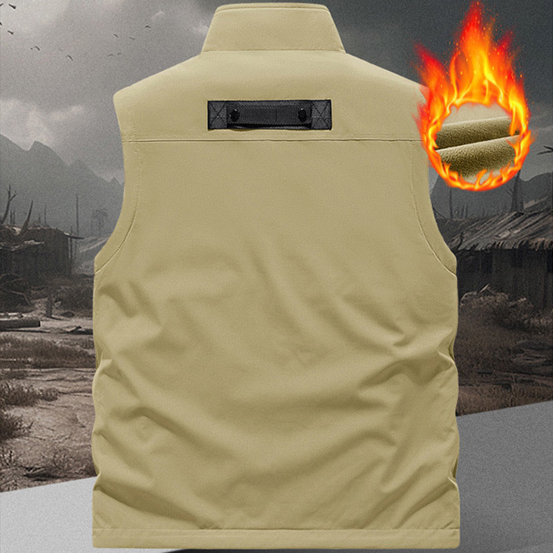 Casual Padded Reversible Multi-Pocket Vest