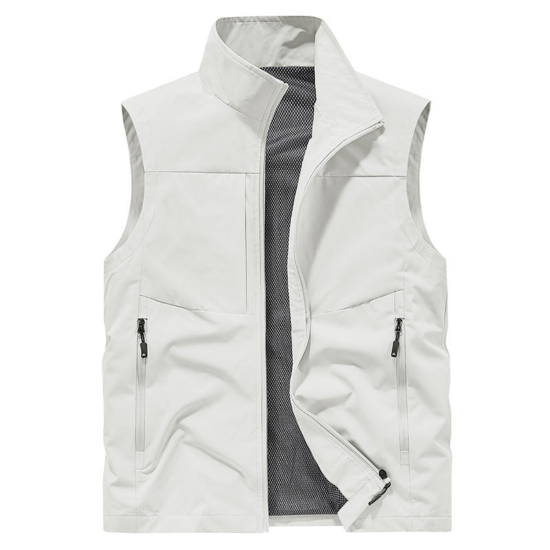 ⏳ Limited time 50% off! 💥Men's Comfortable Quick-Dry Vest with Pockets（From two pieces, the more you buy, the more you save!）