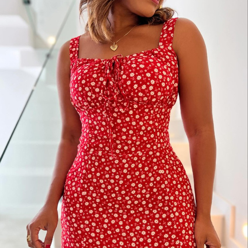 🌸Buy 2 pieces and get free shipping🌸Floral Print Spaghetti Strap Mini Dress