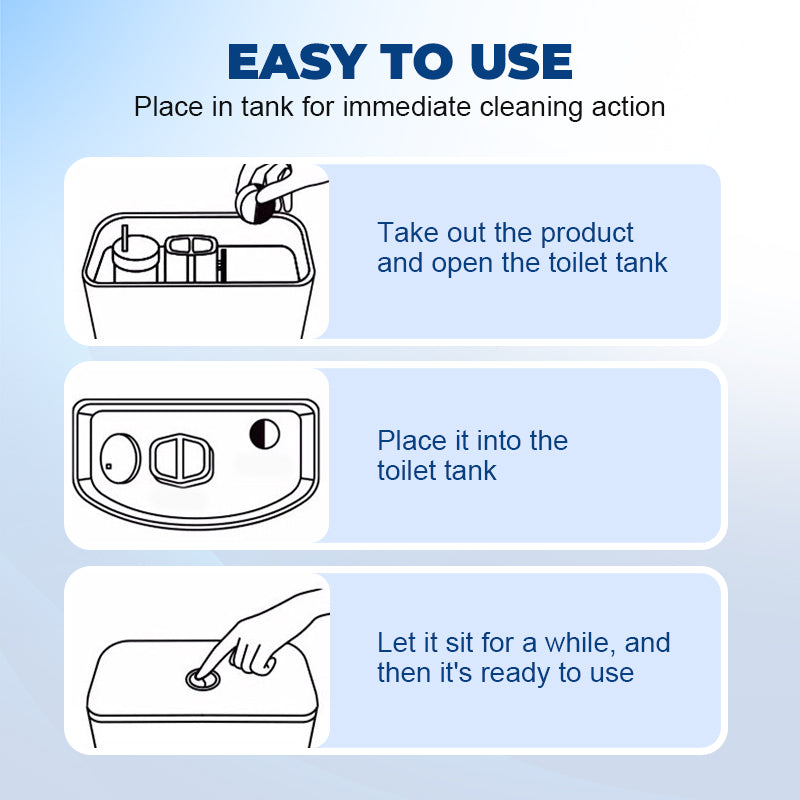 Toilet Tank Cleaner – Scented, Drop-In | Buy 3 Get 7 FREE!