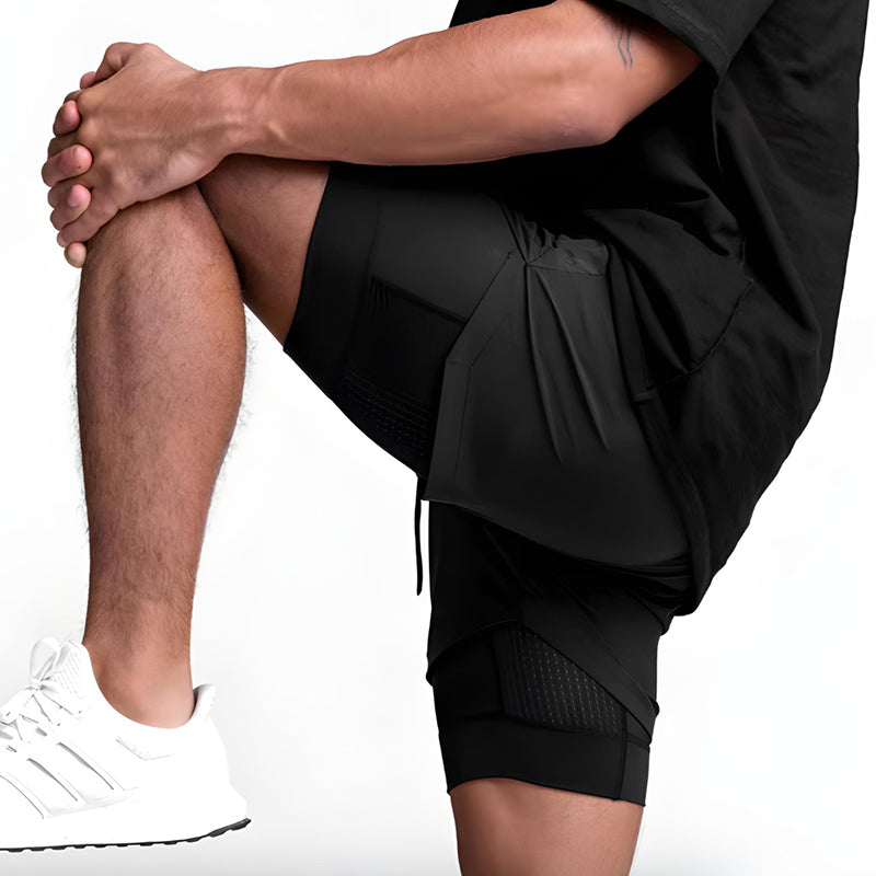 ⏳ Limited time 50% off! 💥Men's 2-in-1 Quick-Dry Sports Shorts