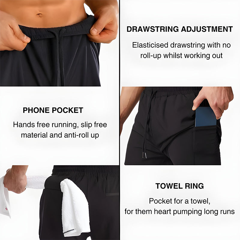 ⏳ Limited time 50% off! 💥Men's 2-in-1 Quick-Dry Sports Shorts