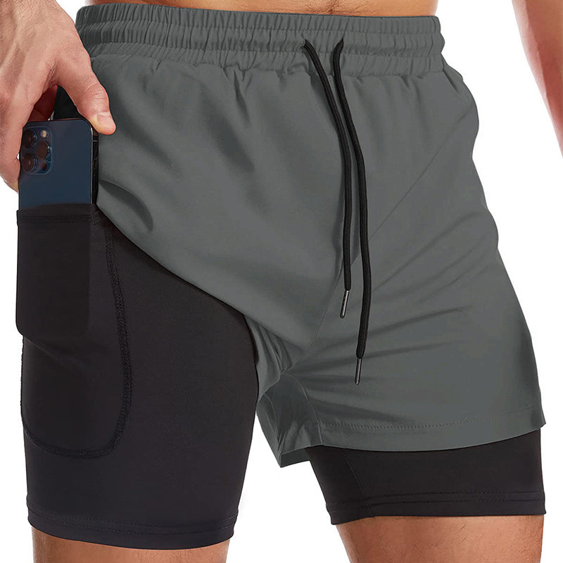 ⏳ Limited time 50% off! 💥Men's 2-in-1 Quick-Dry Sports Shorts