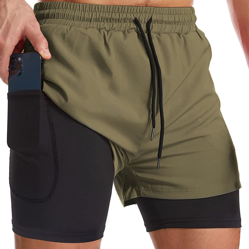 ⏳ Limited time 50% off! 💥Men's 2-in-1 Quick-Dry Sports Shorts