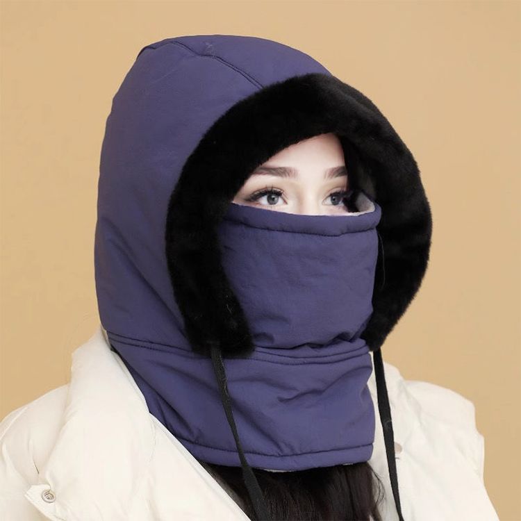 🍂Autumn Promotion 50%💕Plush-lined Thickened Thermal Hat with Face Mask for Men and Women