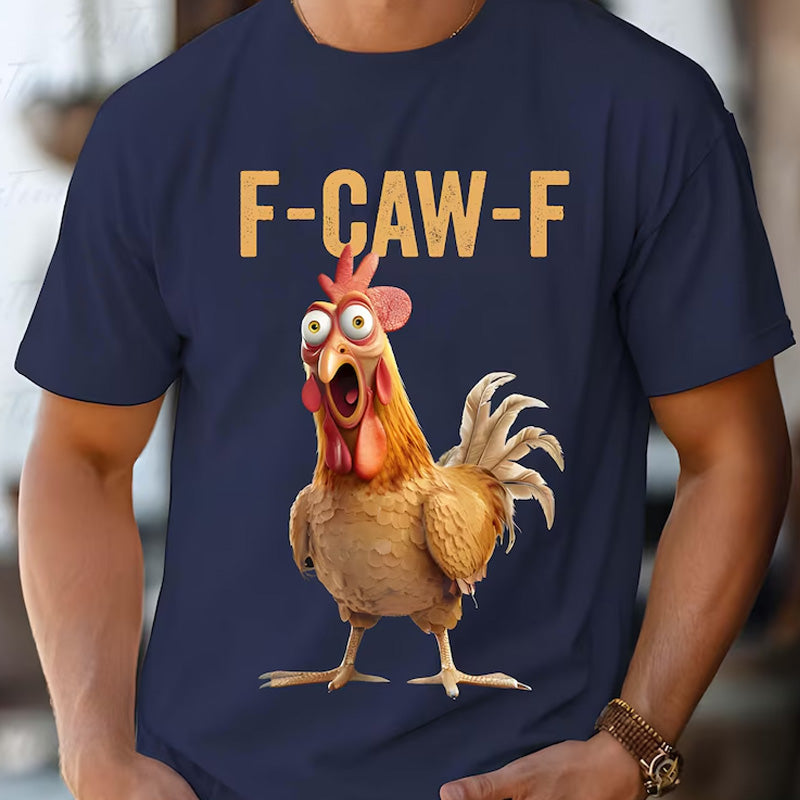 🔥HOT SALE 49% OFF!!🐓F-Caw-F😍Humorous Chicken Pattern T-Shirt🖤