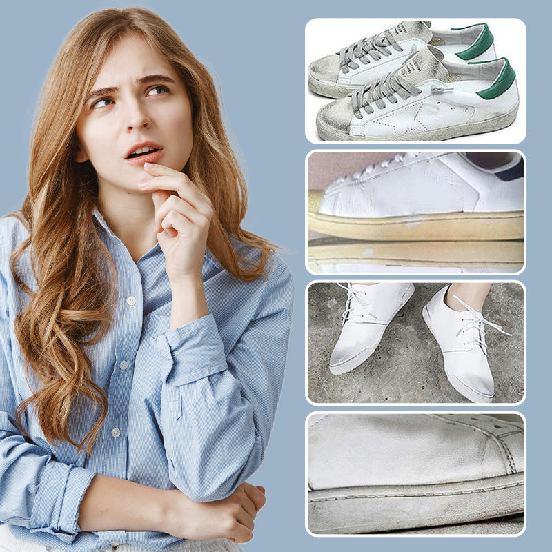 💥Clean with a single wipe✨Waterless white shoe nano-molecular foam cleaner🎉