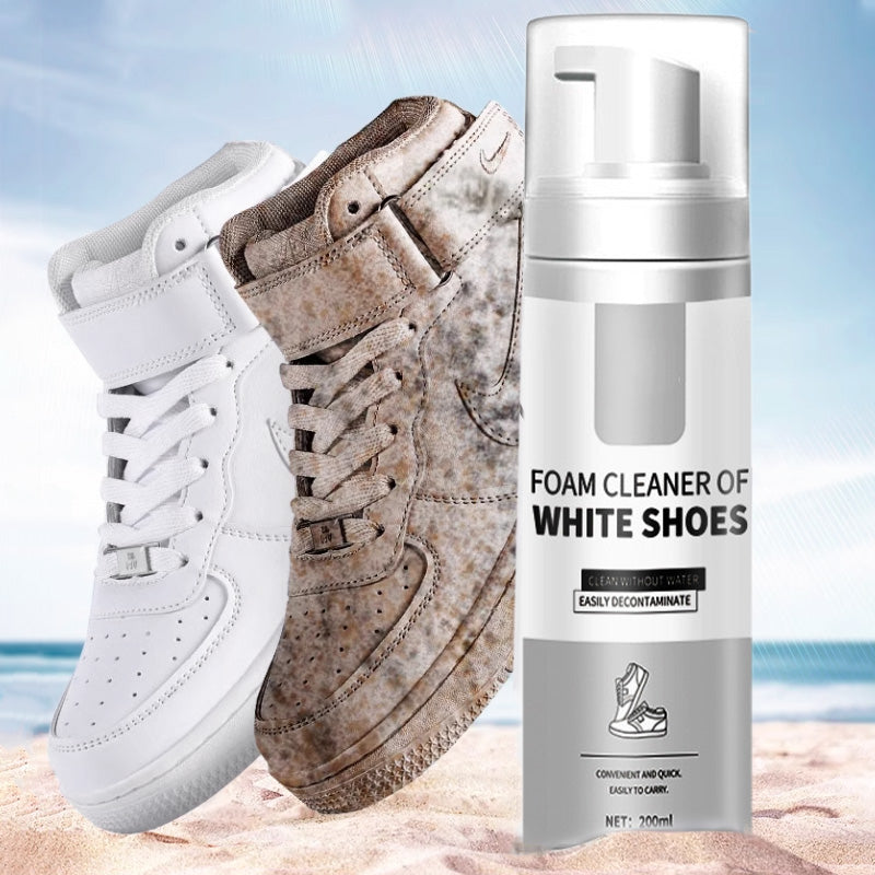 💥Clean with a single wipe✨Waterless white shoe nano-molecular foam cleaner🎉