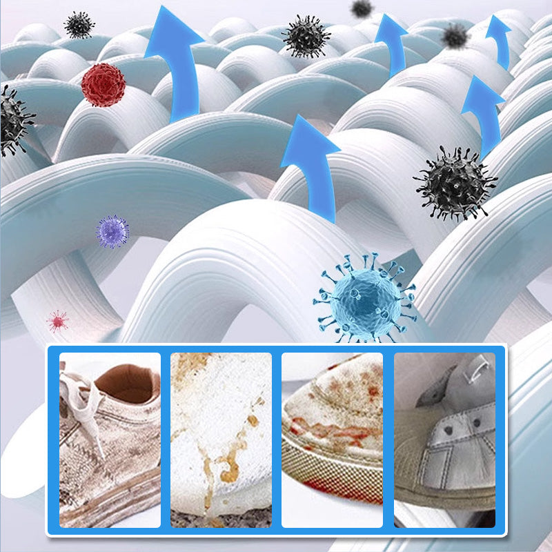 💥Clean with a single wipe✨Waterless white shoe nano-molecular foam cleaner🎉